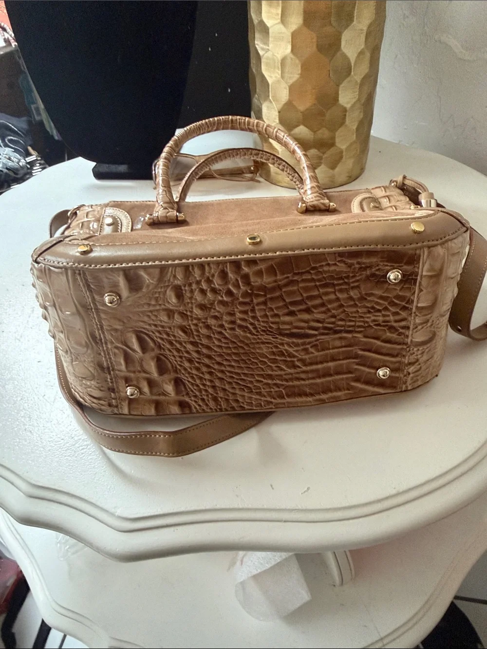 Brahmin Haillie Tavertine bag.
